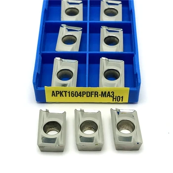APKT1604 MA3 H01 Alumiinium lisab Jahvatus-vahetatavad plaadid vahendid kõrge kvaliteedi CNC Lõikamine vahend APKT 1604 puidu treimine lisa