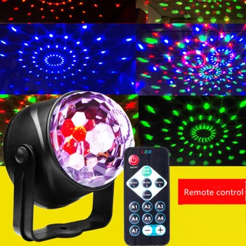 Disco Tuled Pöörleva Palli Tuled RGB LED lavatuled Kaugjuhtimispult LED Väike Magic Ball USB Mini Crystal Magic Ball Light