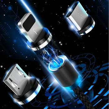 Magnetic Plug Kaabel Micro-USB-C-Tüüpi USB-C 8 pin Pistik Kiire Laadimine Magnetiga Laadija Juhtme Pistikud