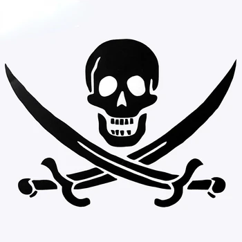 JP Auto Decal jaoks Kariibi mere piraadid Musta Pärli logo die lõigatud veoauto mootorratta tarvikud veekindel kleebis 20cmx15cm