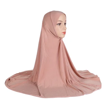 H023a plain suured moslemi hijab amira tõmba islami salliga sooja müüa headscarf ramadan palvetan, mütsid, peakatted sall