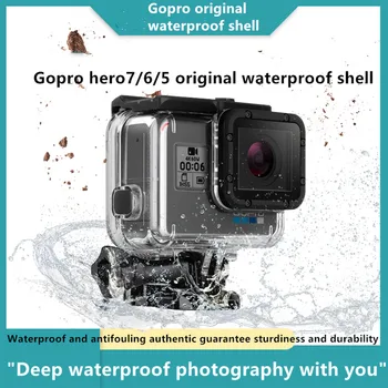 GoPro hero 7 / 6 / 5 algne veekindel kest 60m sügav sukeldumine tarvikud spordi kaamera HD veealuse kaitse kest