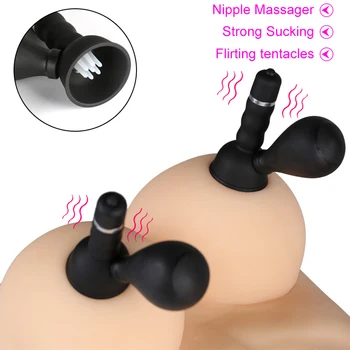2tk Tiss Jobu Stimulaator Vibraator Naiste Rindade Nibud Massager Harja Clit Vibraator Täiskasvanud Sugu Mänguasjad, Naiste