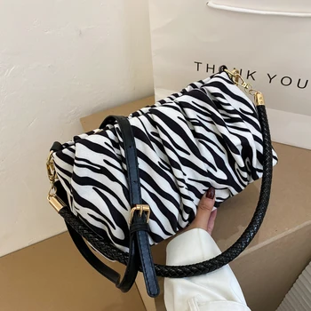 Mood Zebra Leopardi Mustriga õlakott Naistele 2020 Luksus Käekotid, Kotid Disainer Väike Käsi Kotid Lady Rahakotid käekotid