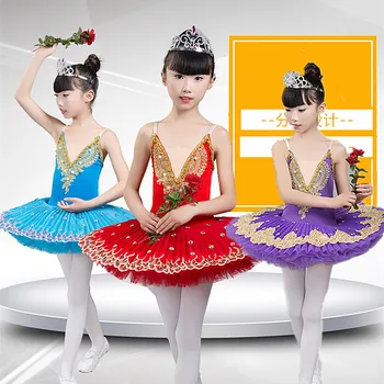 2020. aasta uus Professionaalne Ballet Tutu Lapse Luikede Järv Kostüüm Valge Punane Sinine Ballett Kleit Lastele Pannkook Tutu Tüdrukud Dancewear
