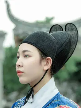 Hanfu Müts Meeste&Naiste Hiina Vana-Ming Dünastia Must Marli Müts Headdress Mees Cosplay Hanfu Ametlikku Müts Meestele Naistele