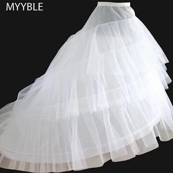 Tasuta kohaletoimetamine Kvaliteetne Valge Petticoat Rongi Crinoline Underskirt 3-Kihti 2 Hoops Pulm Kleidid Morsiamen Hommikumantlid