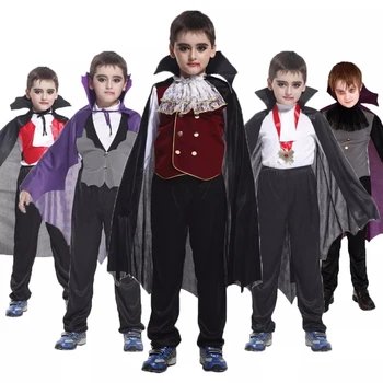 Uus Halloween Kostüüm Poiss Cosplay Keebid Halloween Vampiir Täis Kleit Võlu Prints Kostüümid Halloween Kids Kleit Up Kingitus Ülikond