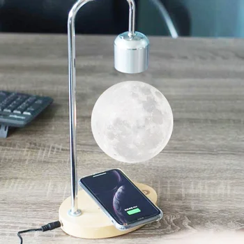 LED-Moon Lamp Magnetic Levitation Lamp LED Night Light Ujuvad Lamp LED Magnet Kerge, Juhtmevaba Laadimine Uudsus Valgustus