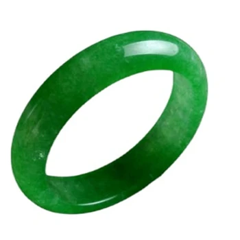 Koraba Trahvi Ehteid Hiina Looduslikud Ilus Smaragdroheline Nephrite Jade Käevõru Käevõru Tasuta Shipping