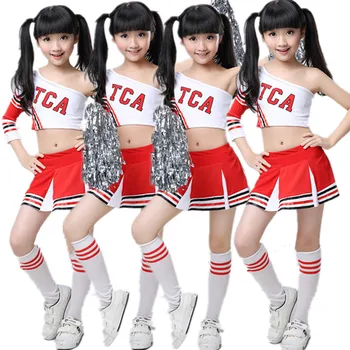 Laste Konkurentsi Cheerleaders Tüdruk Kooli Meeskond Vormirõivad, Lapsed Kid Kostüüm Tulemuslikkuse Määrab Klassi Tüdrukud Sobiks Tüdruk Kooli Ülikonnad