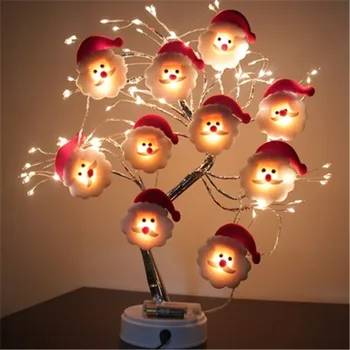 LED Snowman Christmas Tree LED Vanik String Valgus jõuluehe Kodu Haldjas light Christmas Ornament Natal Uus Aasta