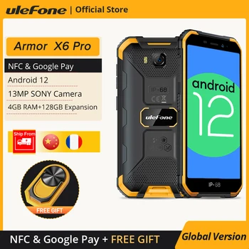 Ulefone Armor X6 Pro Vastupidav, Veekindel Nutitelefon, Android 12 NFC-Mobiiltelefoni 4GB RAM, 128GB Laiendamine 4000mAh mobiiltelefoni Globaalne