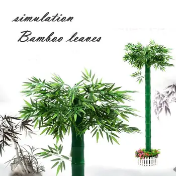 10TK/palju Kunstlik Bamboo Lehed Simulatsiooni Plastikust Bambuse Lehed Oksad Pulm Ehteid, Aia Kaunistamise Tarvikud