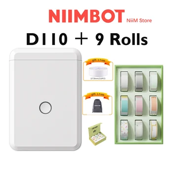 D110 Label Printer Pihuarvutite NiiMbot Ladustamise Mini Label Printer Kašmiiri Traadita Bluetooth-Kleebis Tasku Printer Koju Kontoris