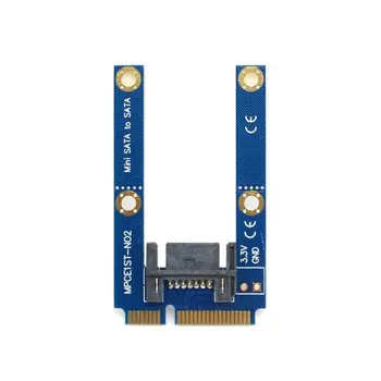 CY 50mm Mini PCI-E mSATA SSD SATA 7pin Kõvaketas PCBA Laiendamine Adapter