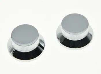 2tk Kroomitud Metallist Mütsi Bell Nupud vajutage Kitarr Bass Nupp jaoks 5.8 mm Potid
