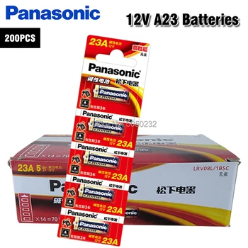 200pcs/palju Uusi Originaal Panasonic 23A 12V 23A Ultra Alkaline Patarei/Häire Patareid A23