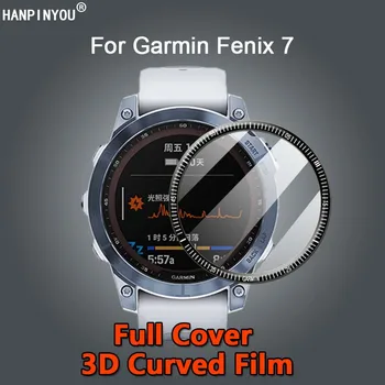 Eest Garmin Fenix 7 7S 7X Ultra Clear Täies ulatuses 3D Kaardus Katmine Pehme PMMA PET-Kile Ekraani Kaitsekile -Ei ole Karastatud Klaas