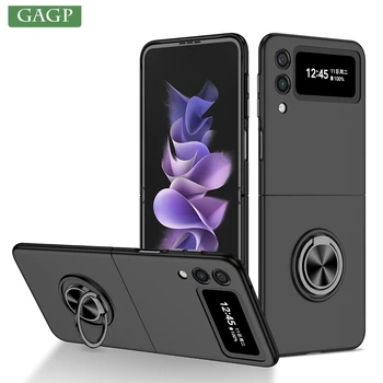 Luksus Magnet Rõngad Case for Samsung Galaxy Z Flip 3 Flip 4 ZFlip 2 1 Z Flip4 Seista Omanik Kate Samsung Flod 3 2 1 Fold4