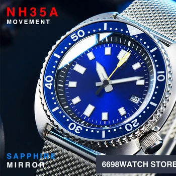 Luksus 45MM suur abalone automaatne mehaaniline meeste vaata Jaapan NH35A steriilne dial sapphire peegel sukelduja veekindel vaata