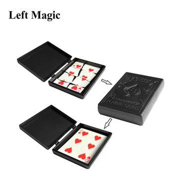 Üllatus Taasta Box Magic Trikke Must Plastikust Karp Purustatud Paber-Kaardi Puhul Close-Up Magic Trikke Rekvisiidid Mänguasjad Lastele